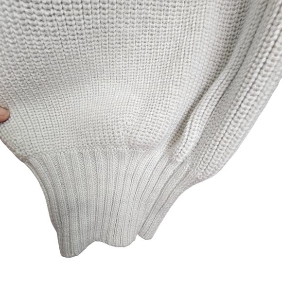 ATHLETA Womens Merino Wool Hanover Refined V-Neck Sweater Size 3X Beige Pullover - Picture 4 of 8